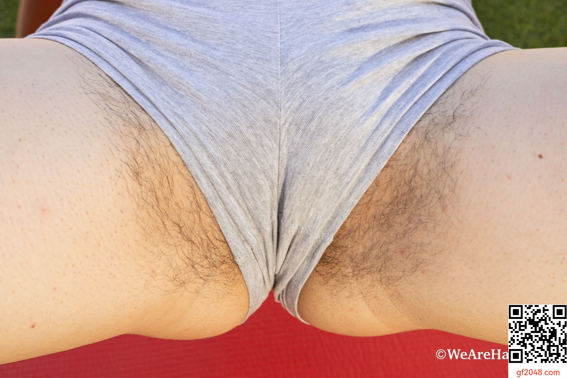 [WeAreHairy] Bozhena - Bozhena stretches outside doing naked yoga - 158P