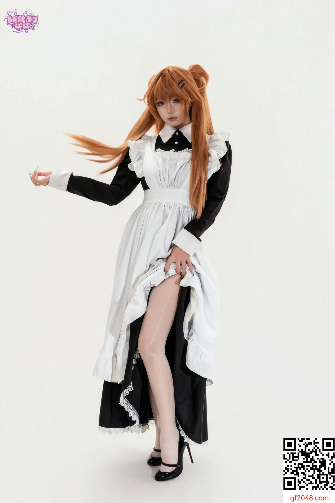 【網路收集系列】[Cosplay]柒柒要乖哦 - EVA 明日香女僕【68P】