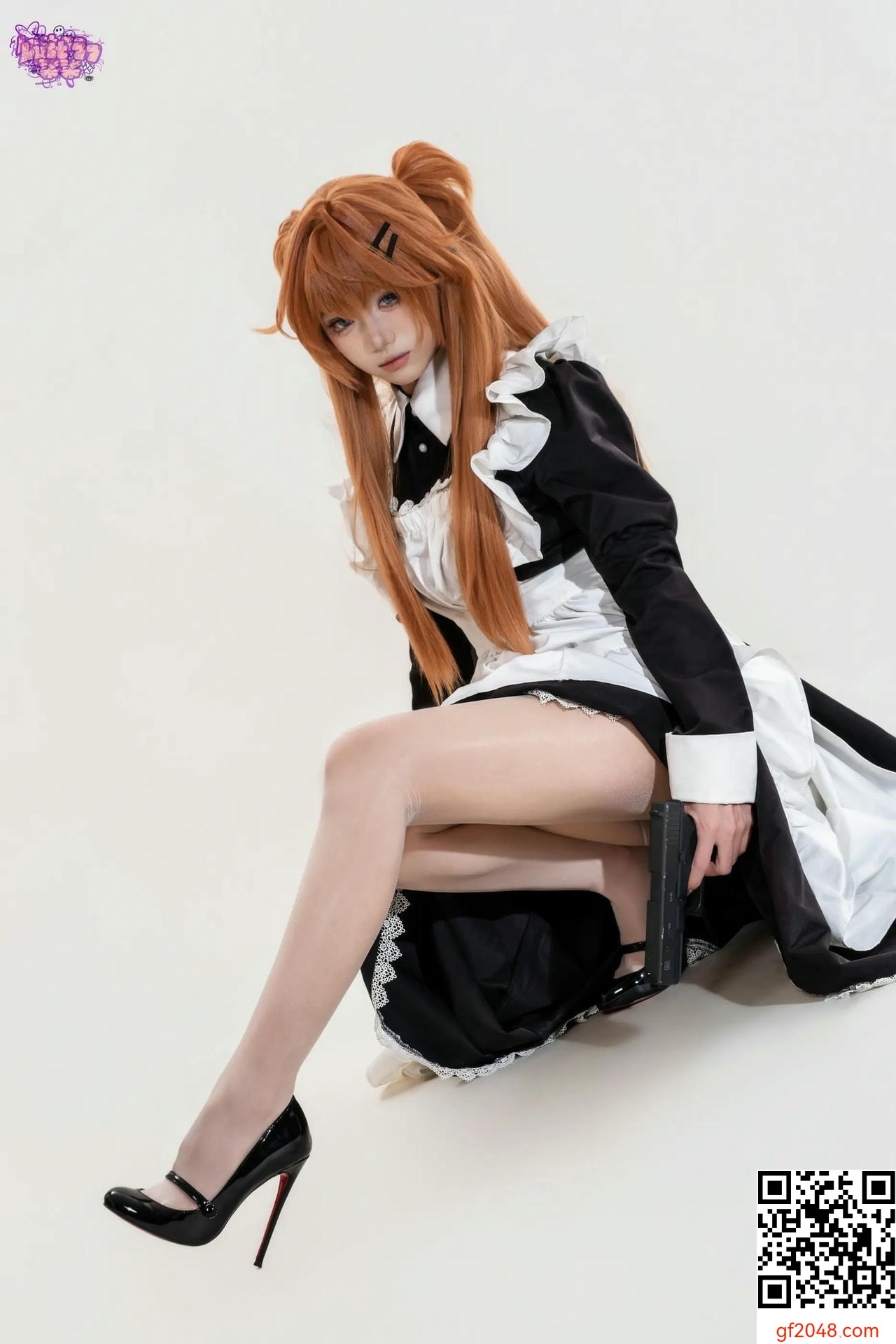 【網路收集系列】[Cosplay]柒柒要乖哦 - EVA 明日香女僕【68P】