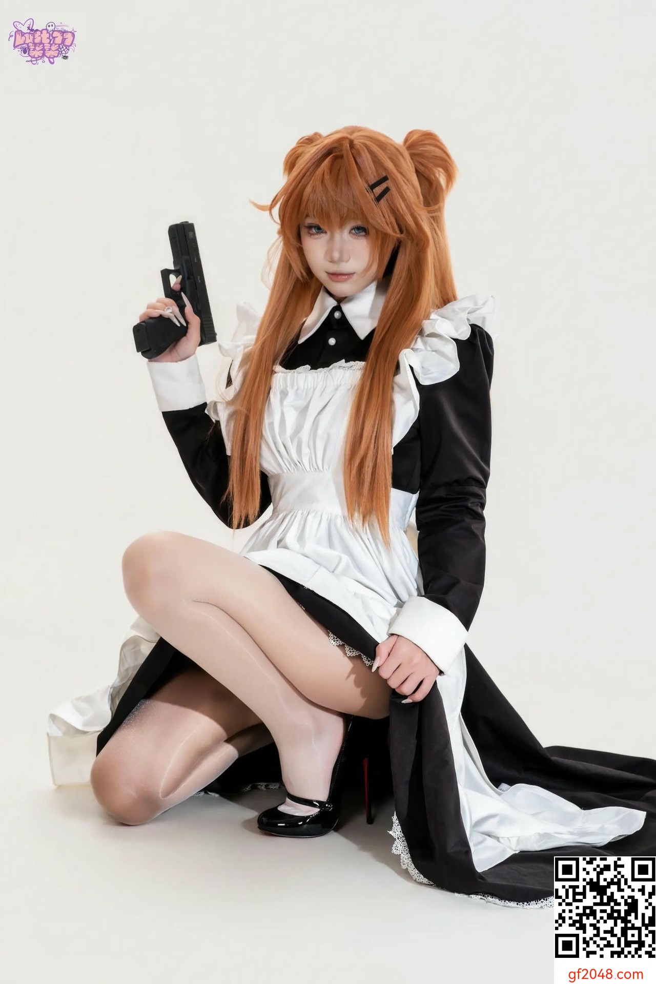 【網路收集系列】[Cosplay]柒柒要乖哦 - EVA 明日香女僕【68P】