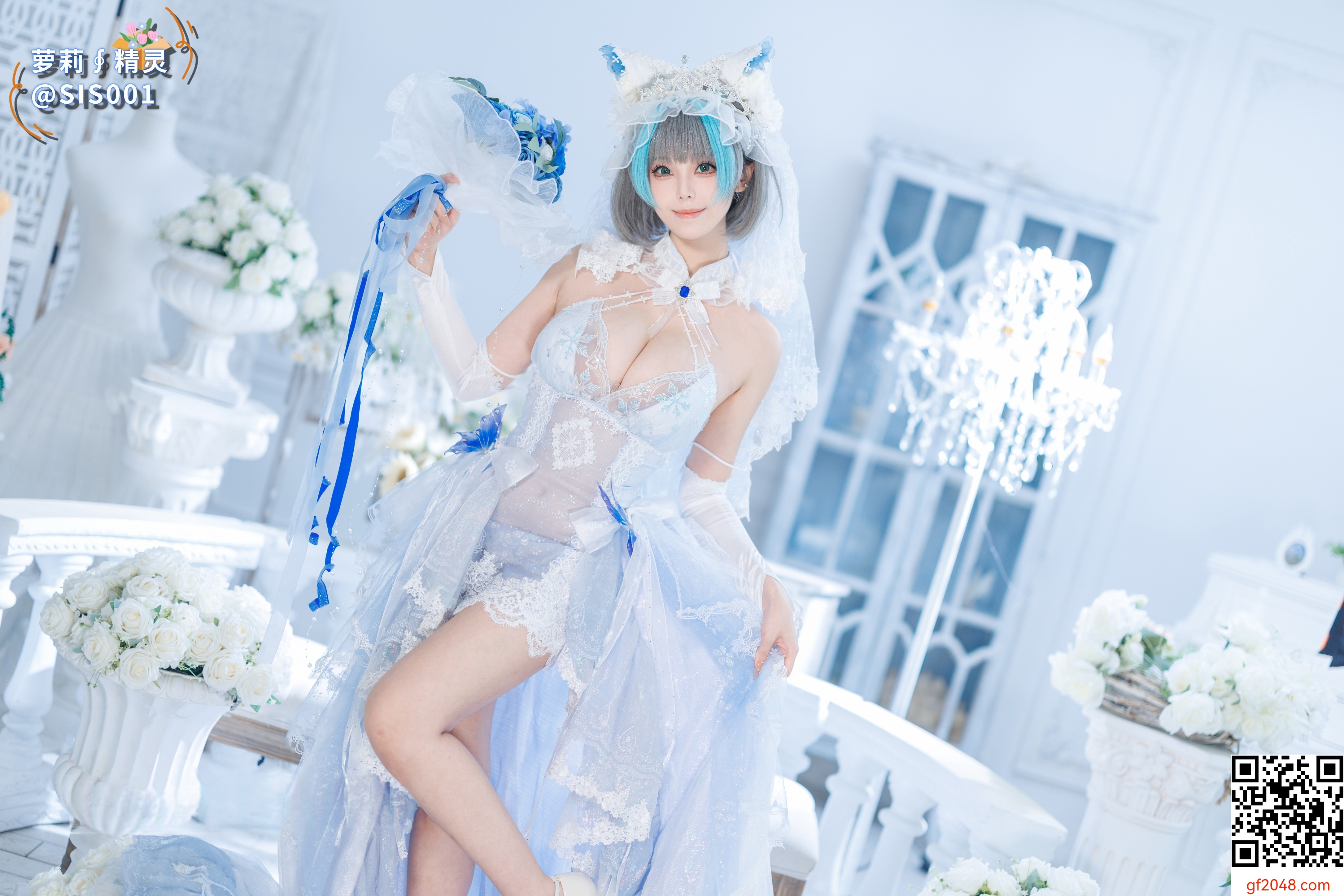 【达人组出品】Coser@蜜汁猫裘 - 柴郡花嫁 [125P]