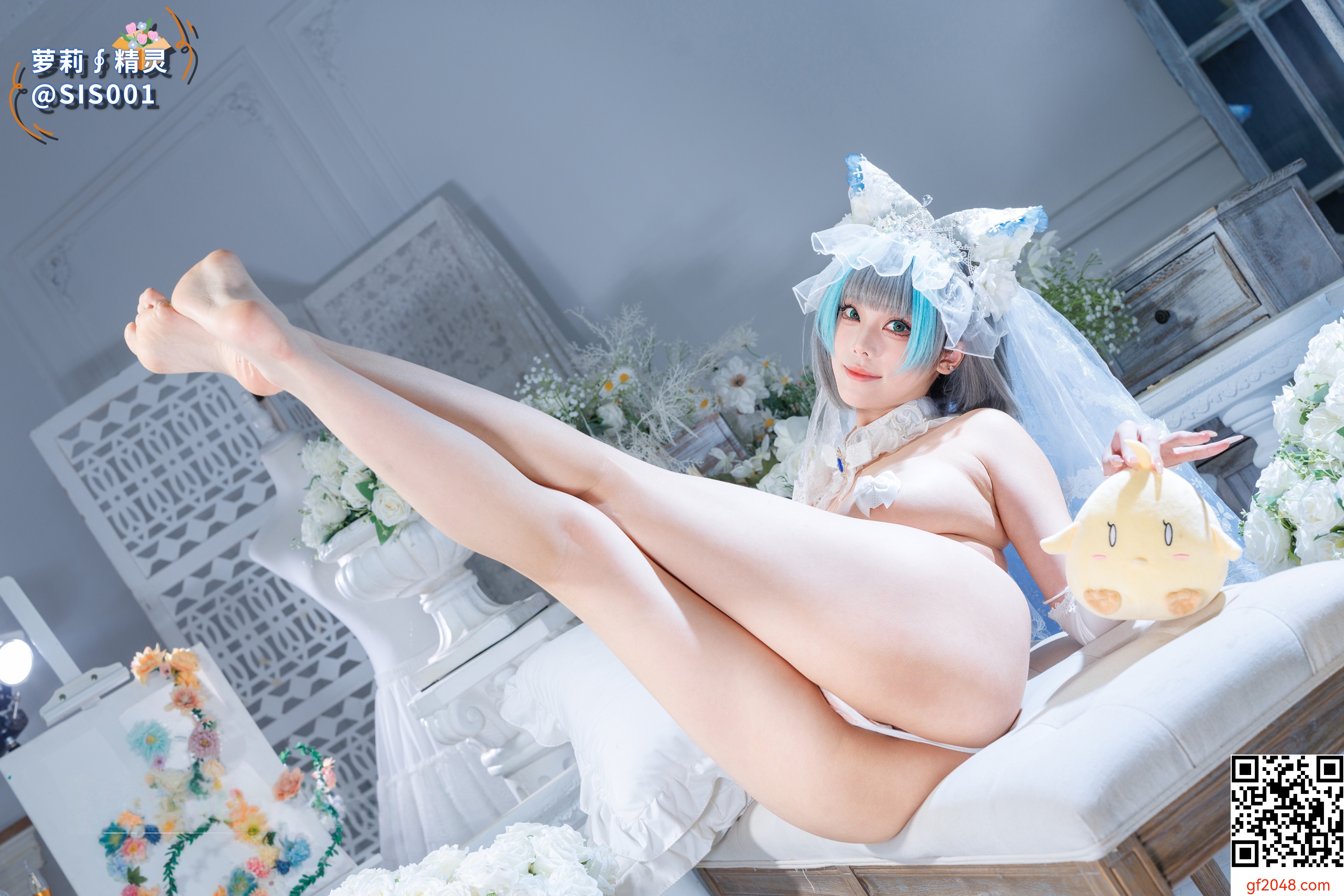 【达人组出品】Coser@蜜汁猫裘 - 柴郡花嫁 [125P]