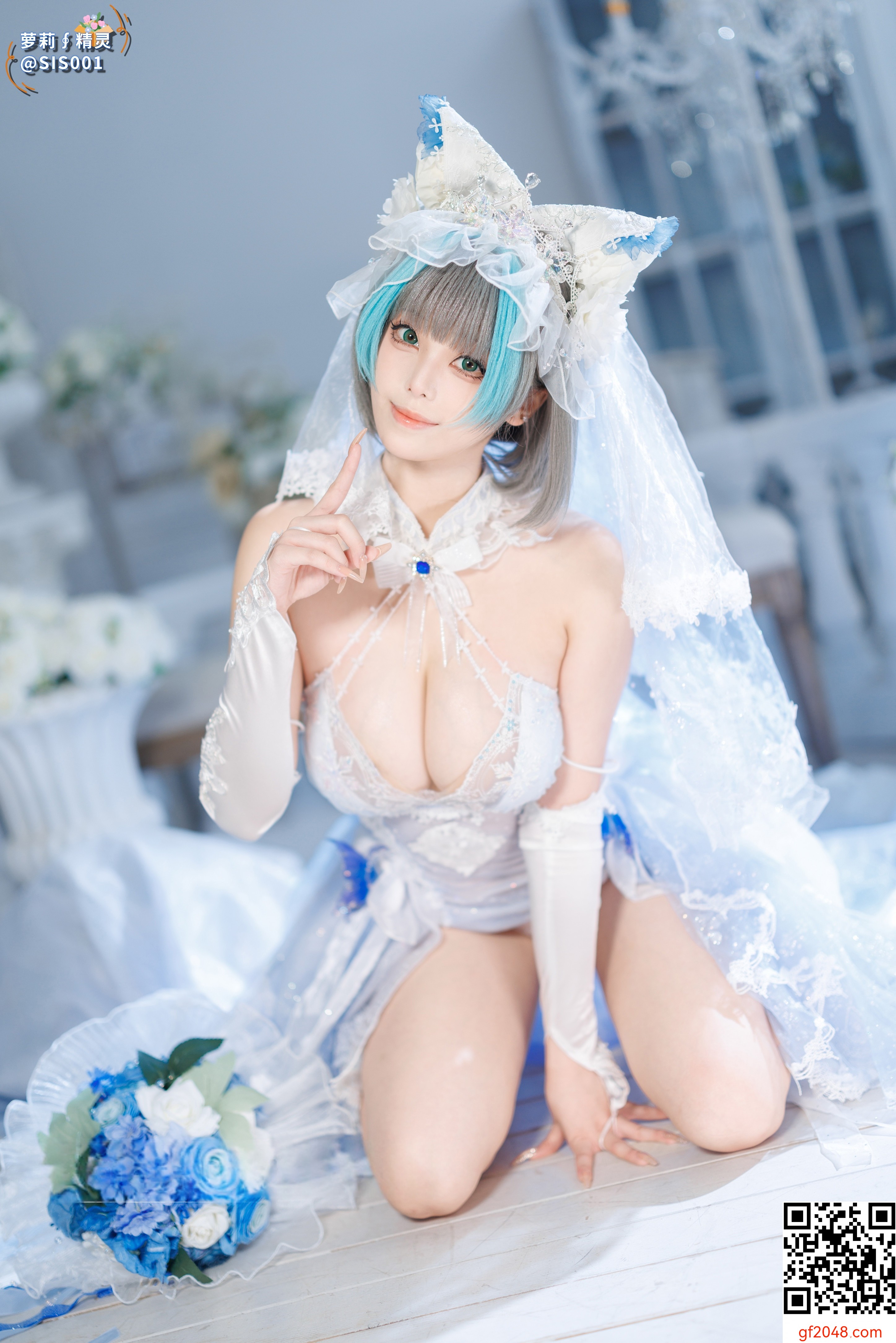 【达人组出品】Coser@蜜汁猫裘 - 柴郡花嫁 [125P]