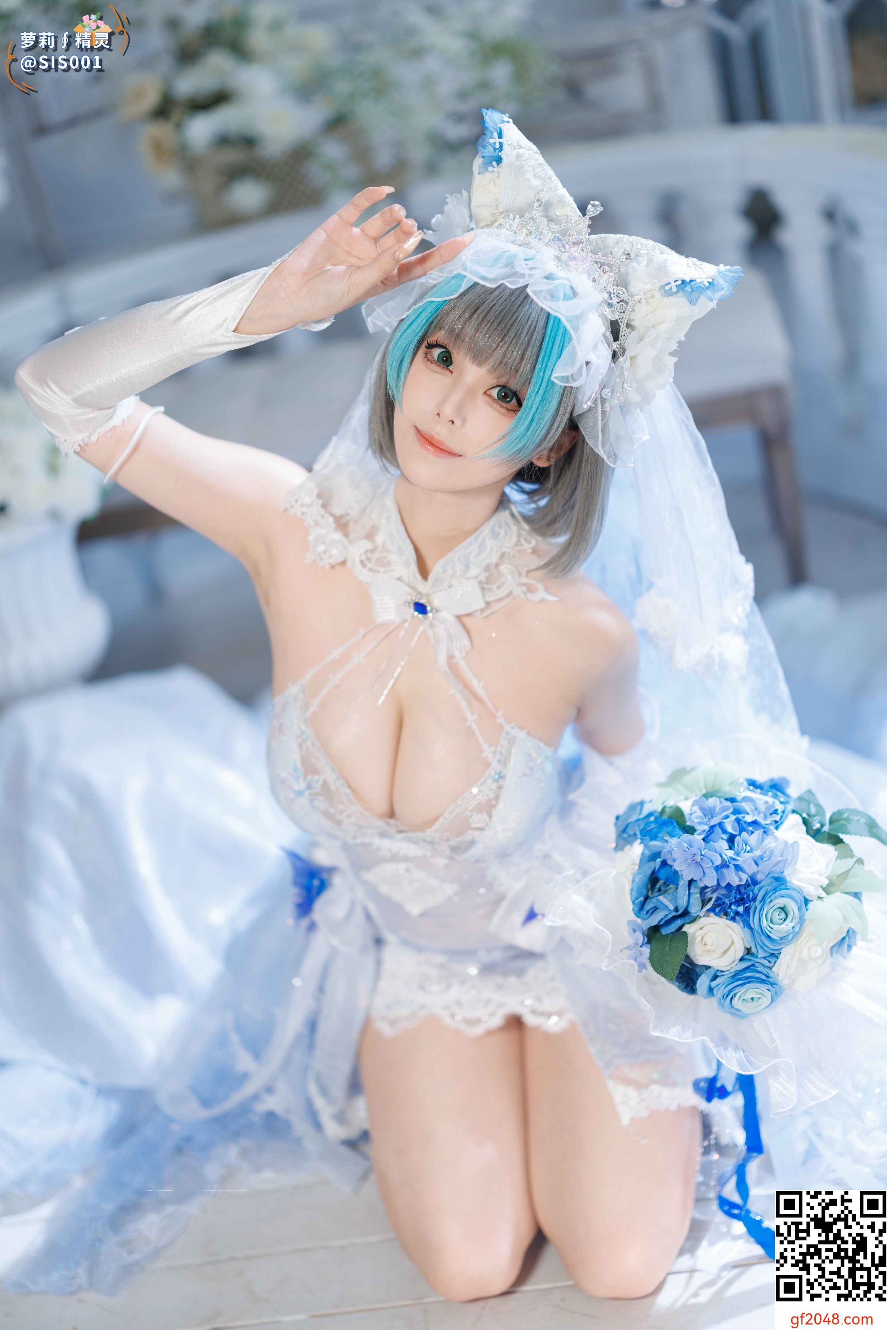 【达人组出品】Coser@蜜汁猫裘 - 柴郡花嫁 [125P]