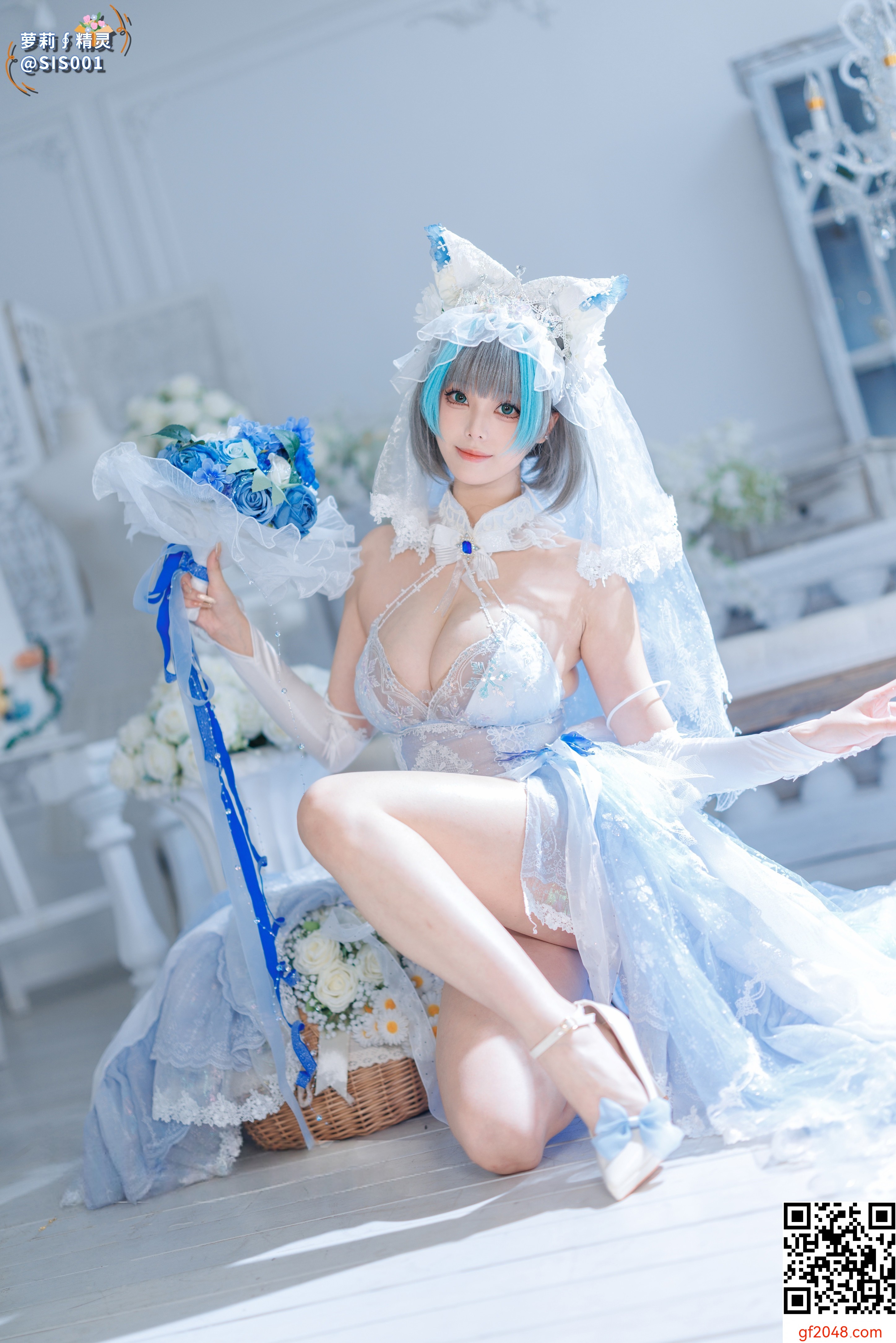 【达人组出品】Coser@蜜汁猫裘 - 柴郡花嫁 [125P]