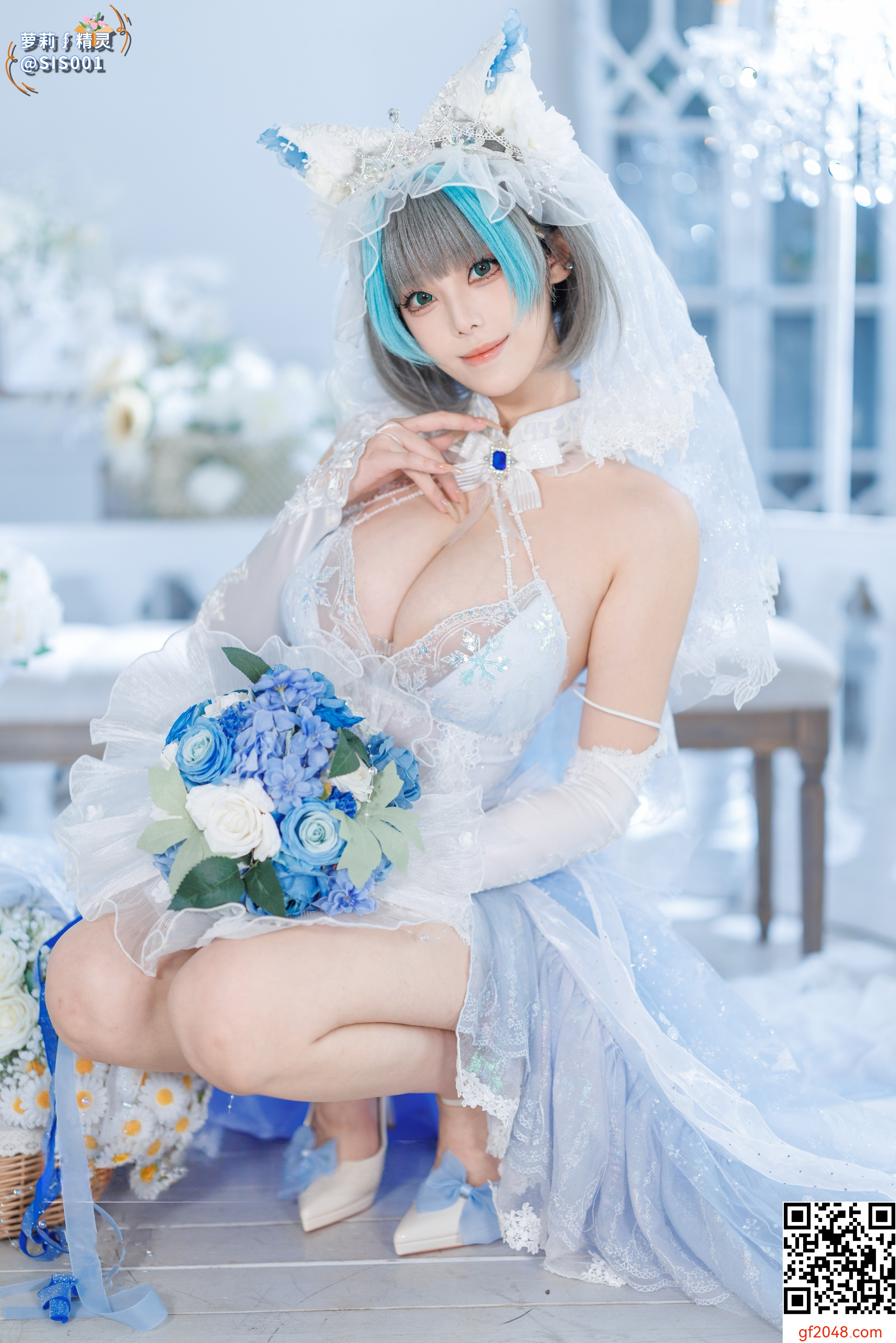 【达人组出品】Coser@蜜汁猫裘 - 柴郡花嫁 [125P]