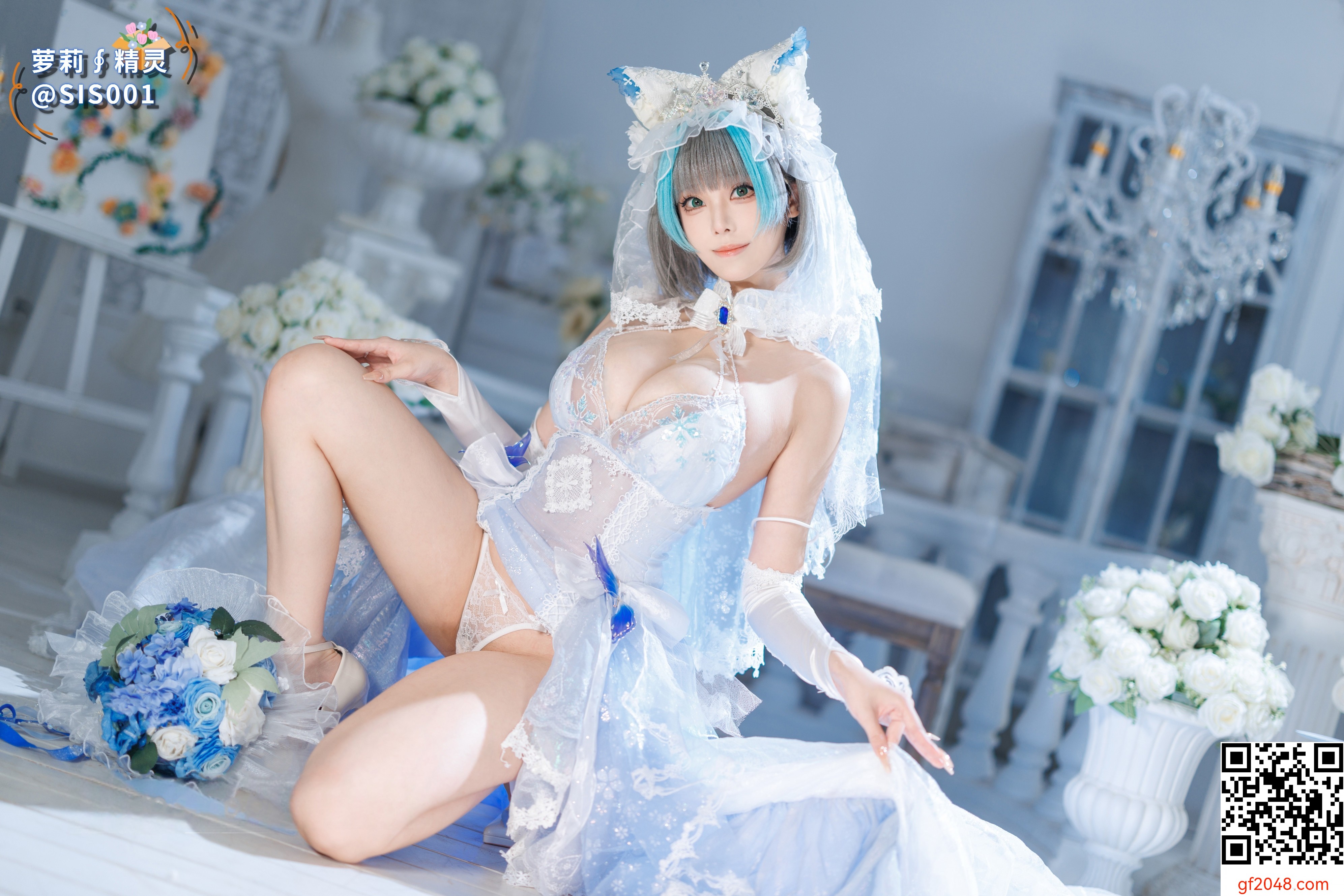 【达人组出品】Coser@蜜汁猫裘 - 柴郡花嫁 [125P]