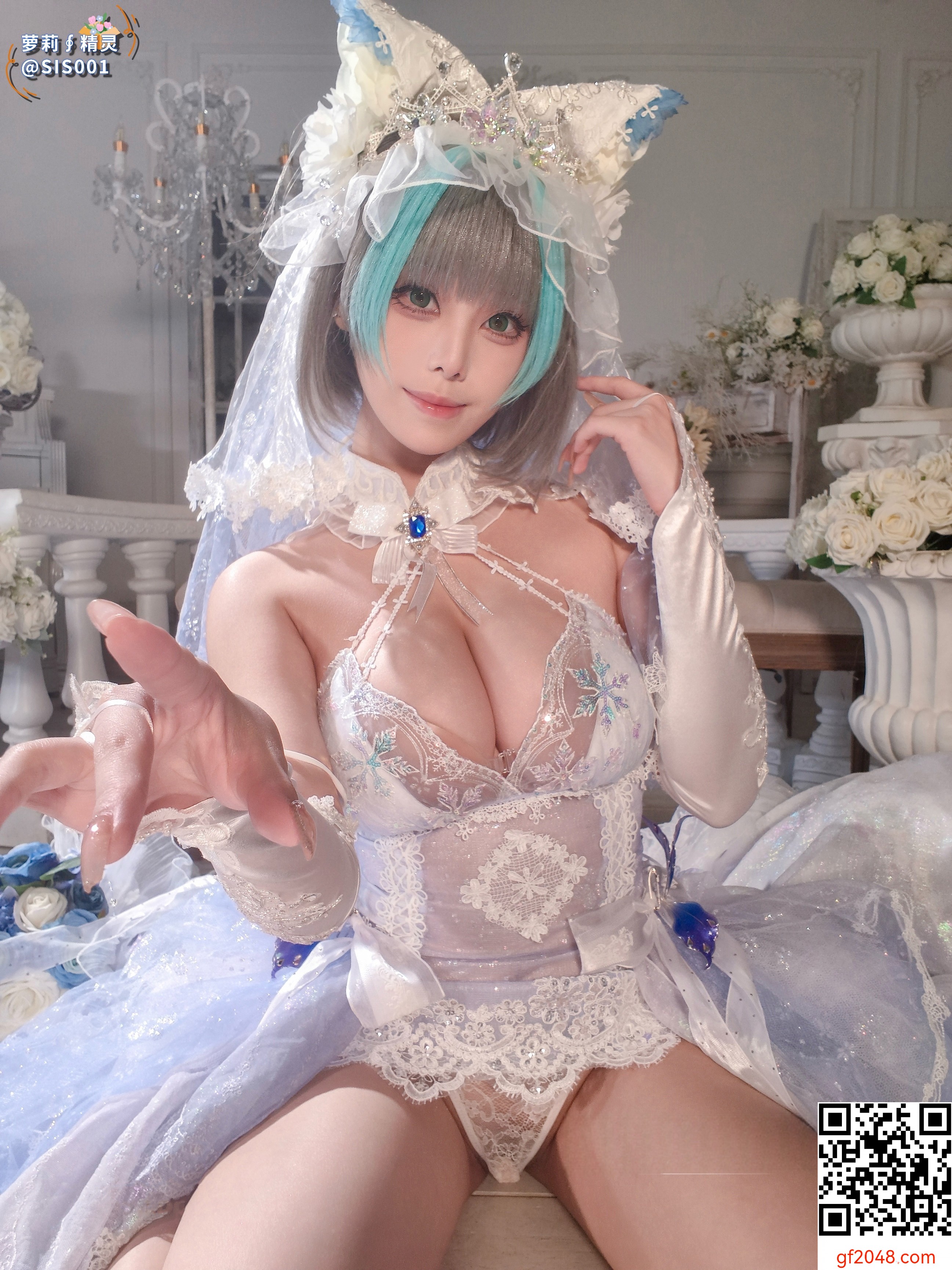 【达人组出品】Coser@蜜汁猫裘 - 柴郡花嫁 [125P]