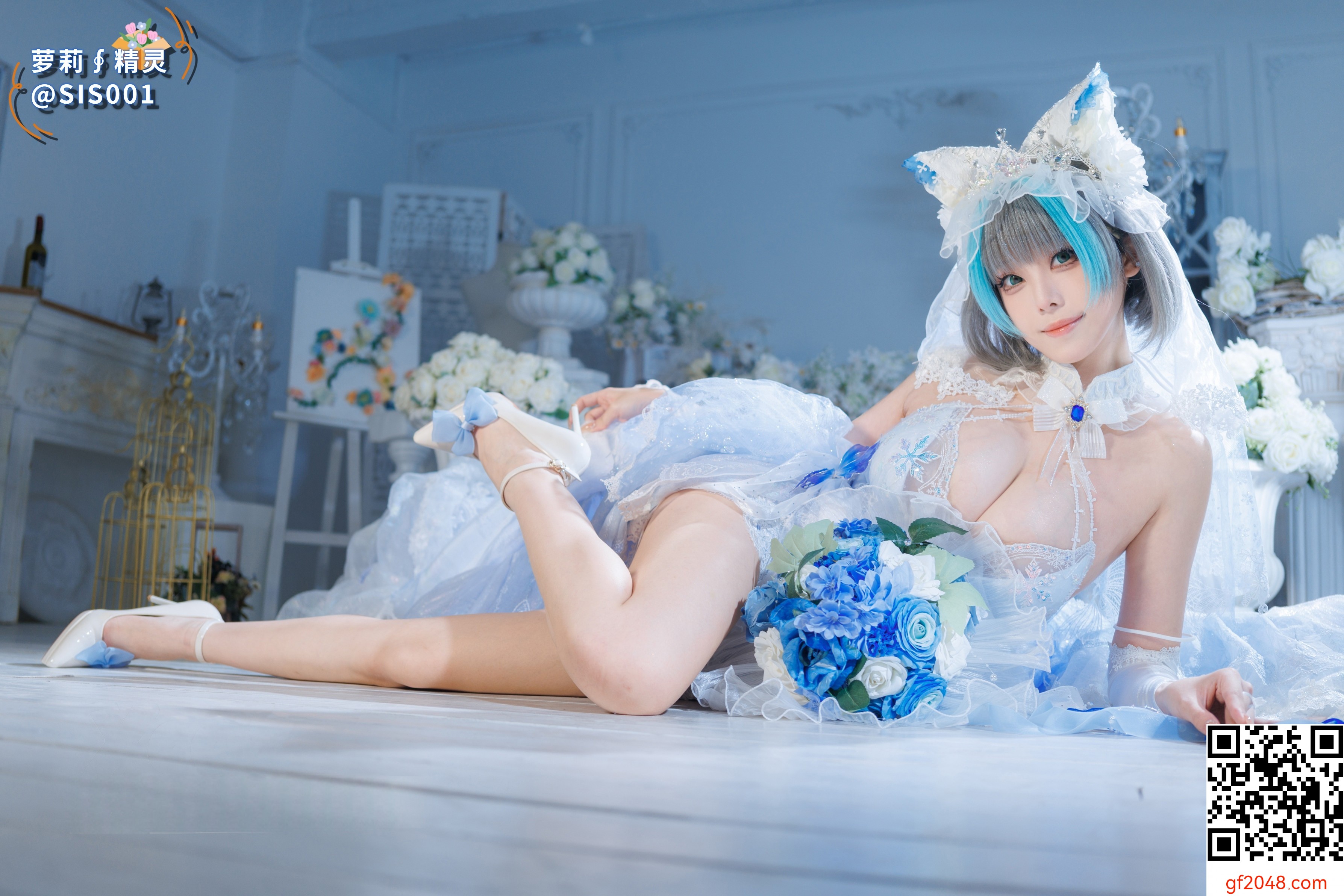 【达人组出品】Coser@蜜汁猫裘 - 柴郡花嫁 [125P]