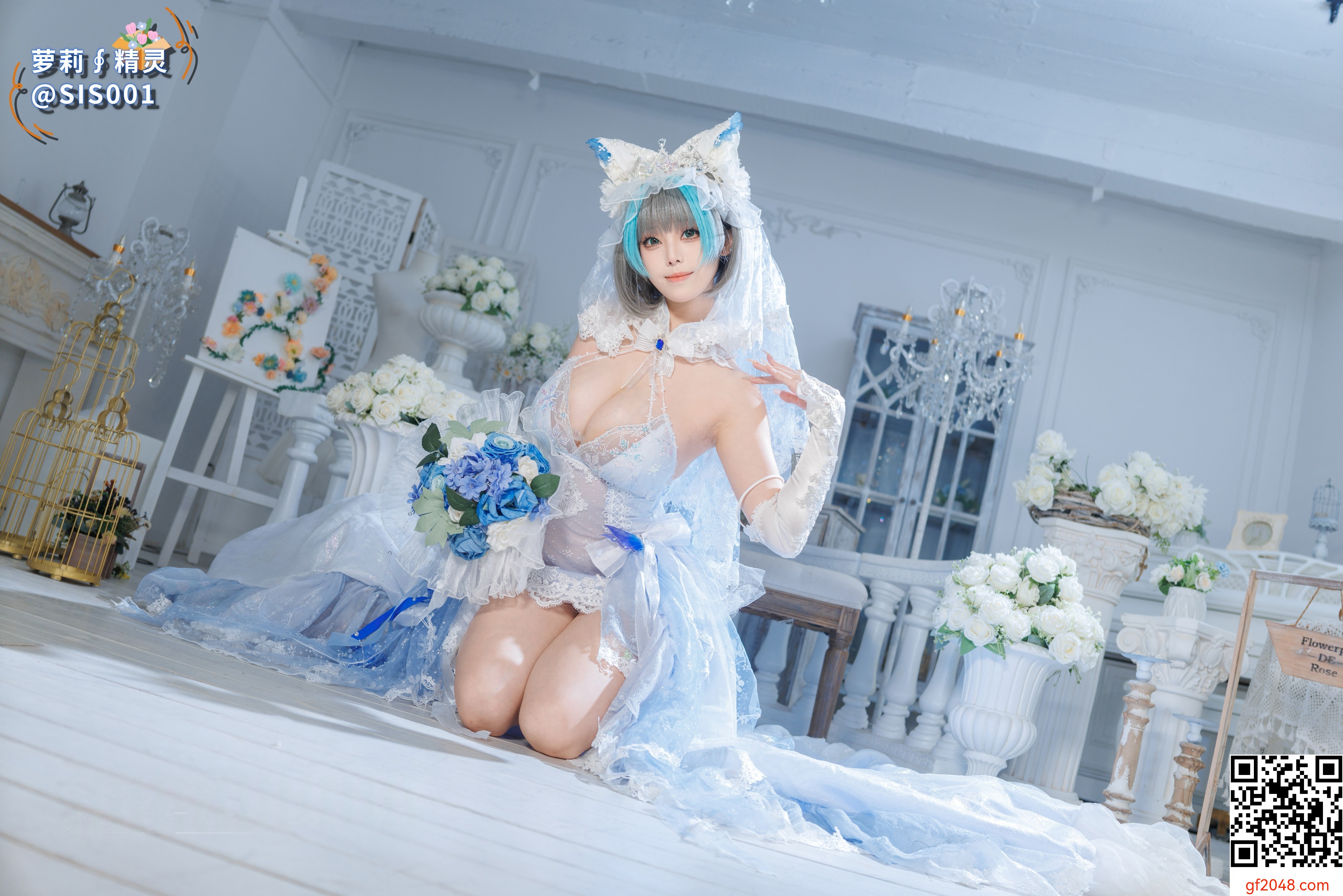 【达人组出品】Coser@蜜汁猫裘 - 柴郡花嫁 [125P]
