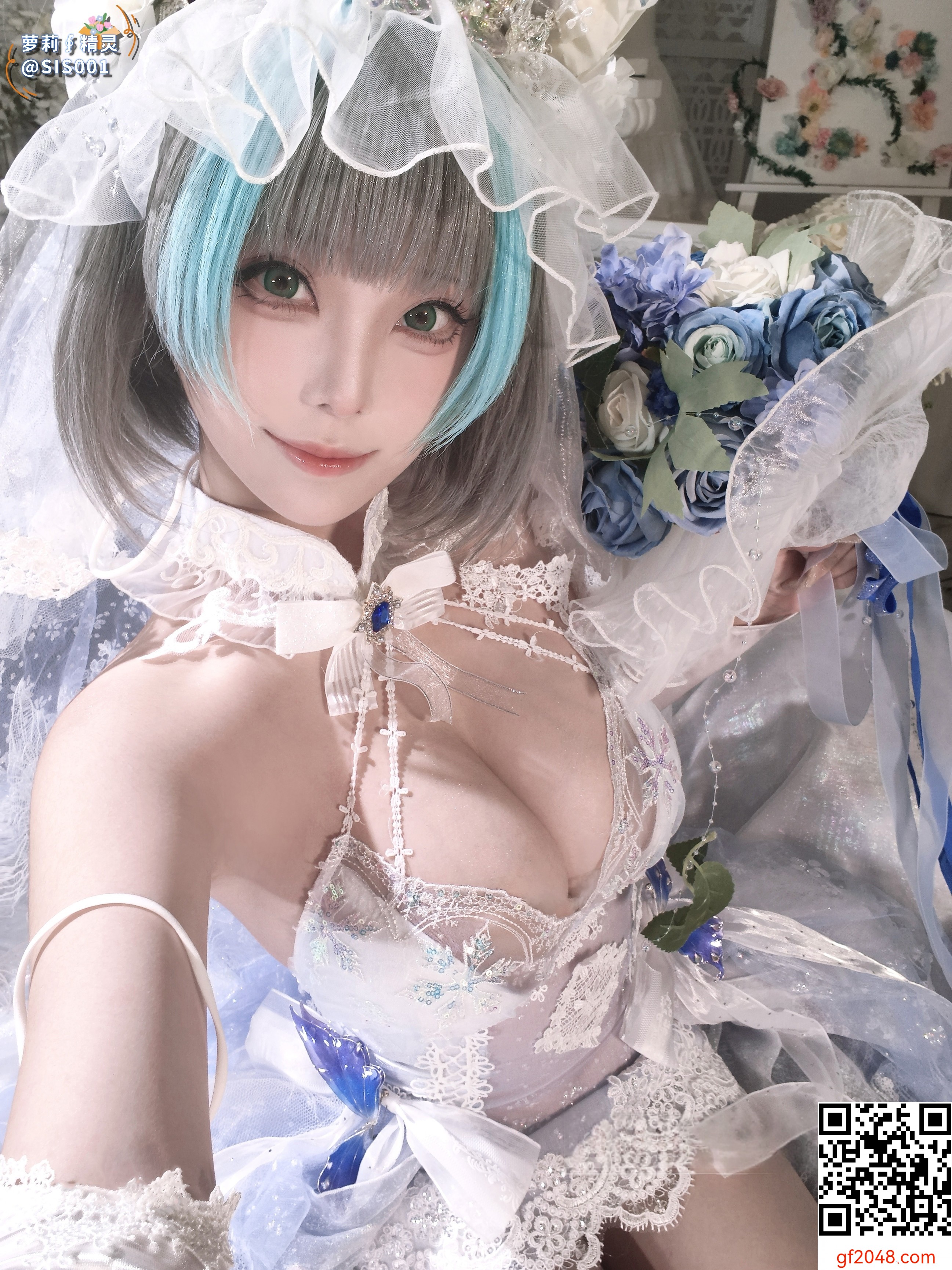 【达人组出品】Coser@蜜汁猫裘 - 柴郡花嫁 [125P]