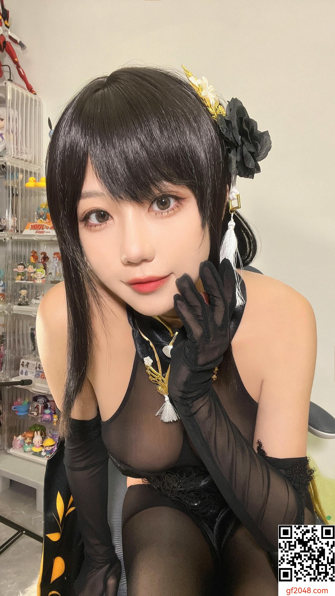 【網路收集系列】無影喵喵Ghost（影子喵Ghost） - 碧藍航線 鎮海 黑旗袍【131P】