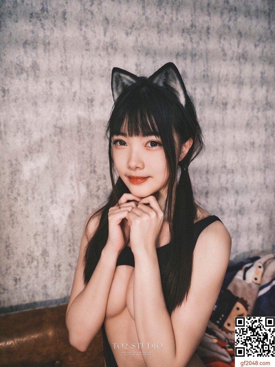 To2 Studio 調皮貓耳娘膝上襪