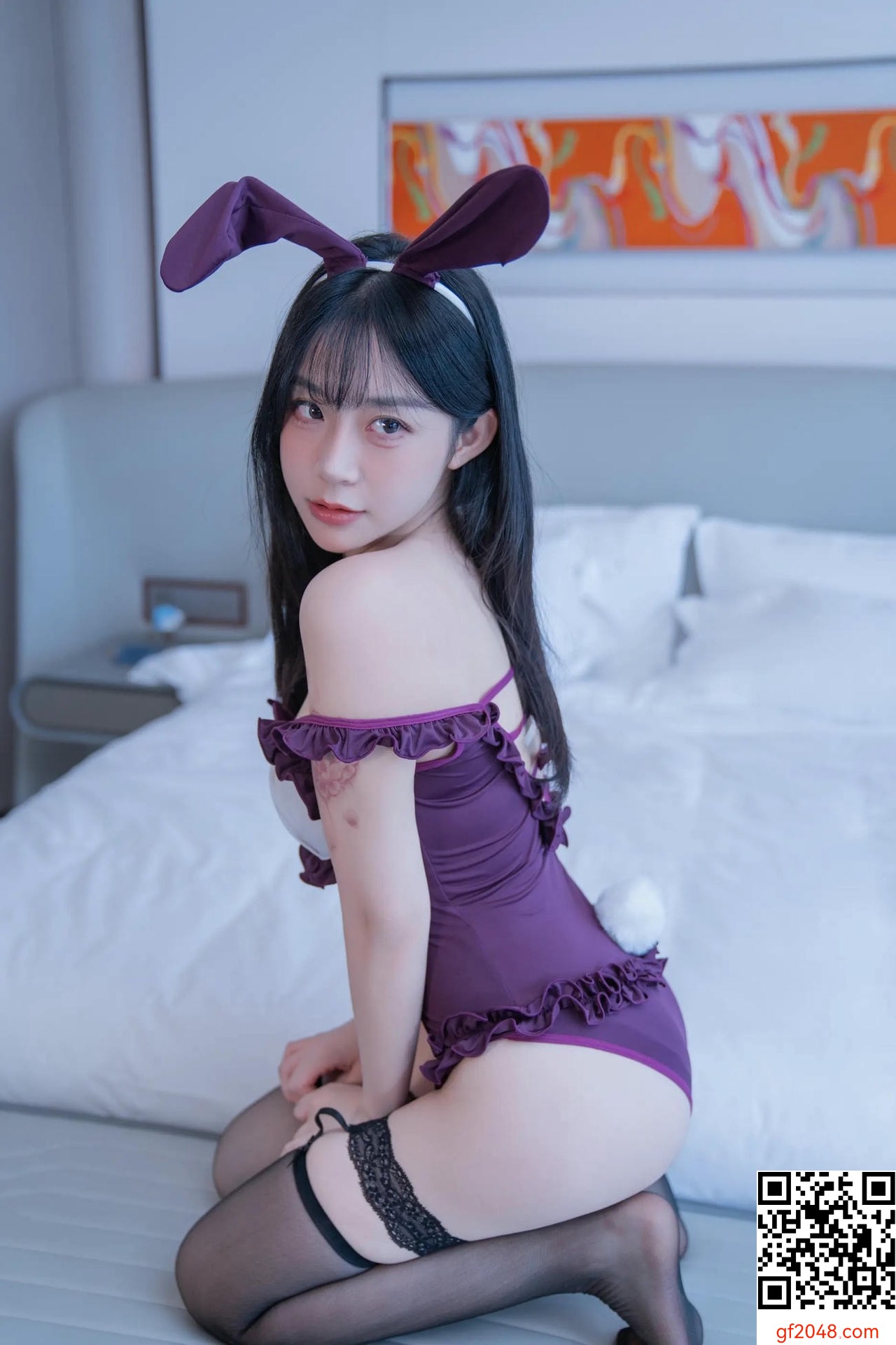【網路收集系列】YITUYU .. 紫調兔耳邂逅溫柔 一元同學Jodie【57P】