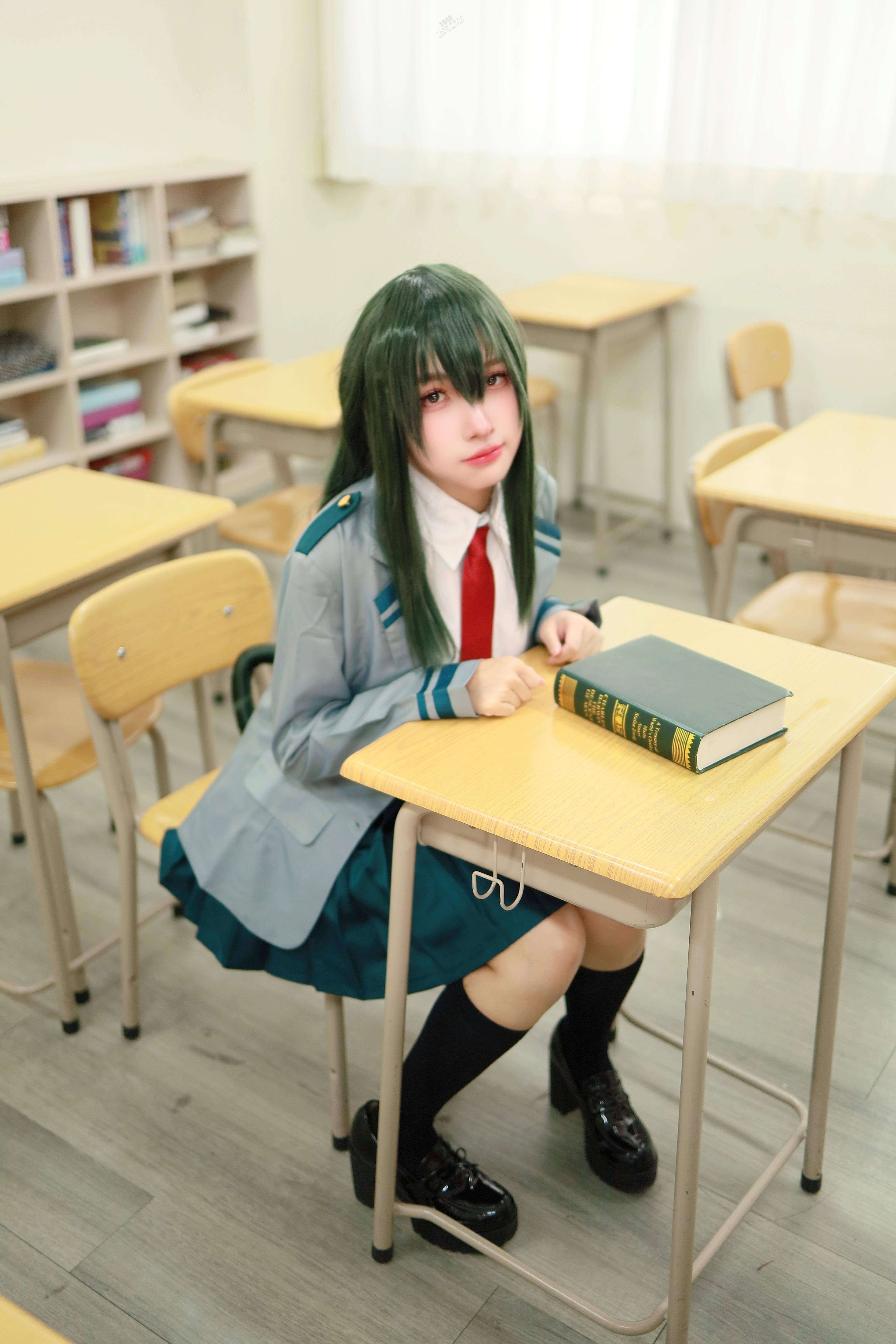 慕慕momo  蛙吹梅雨 學生服 Asui Tsuyu 【27P】
