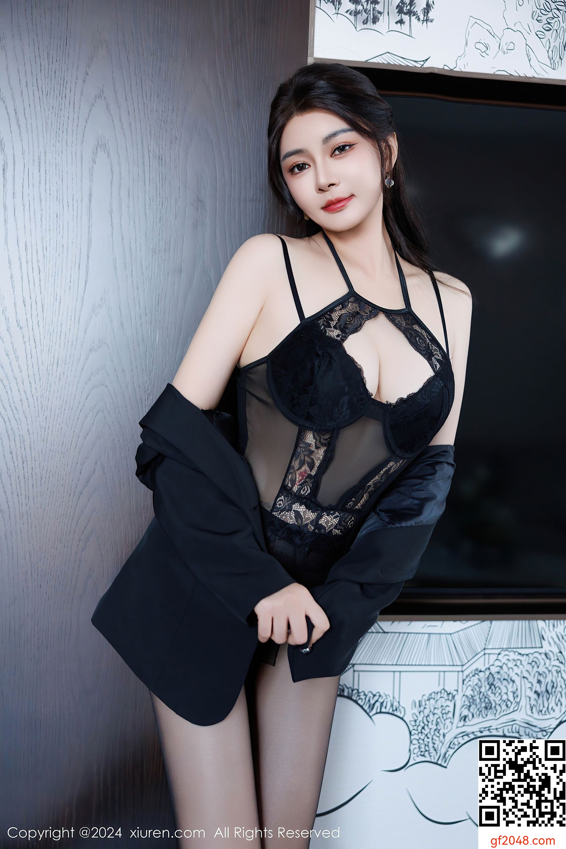 [XiuRen秀人网] No.9405 凯竹Quinn 黑丝美腿