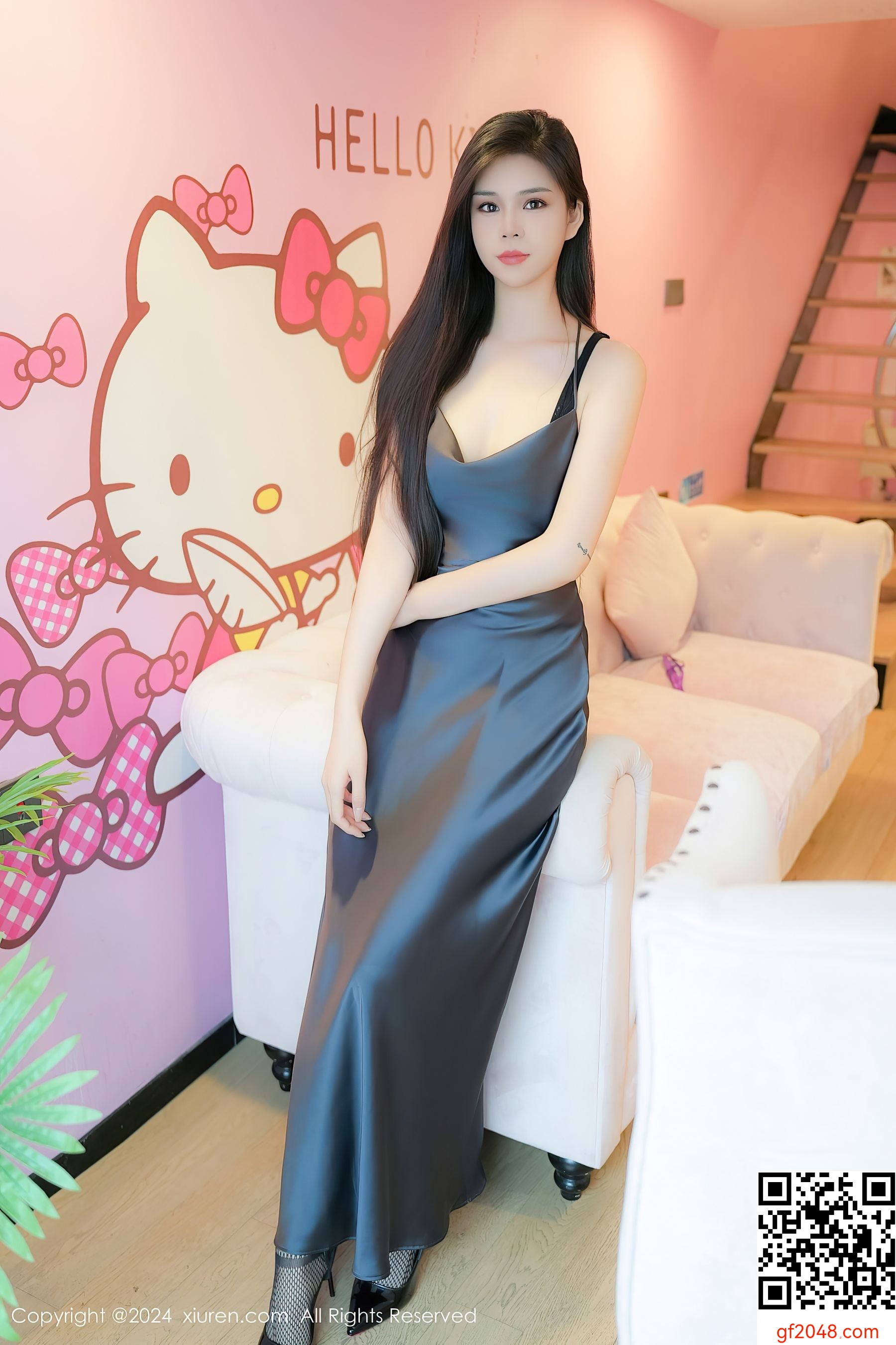 [XiuRen秀人网] No.8795 雪糕CiCi 黑丝美腿