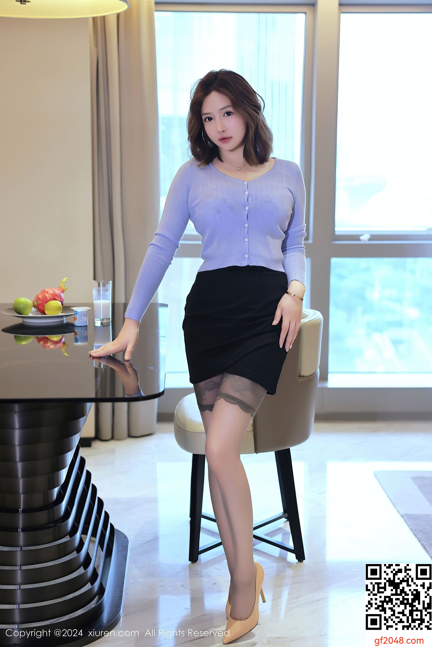 [XiuRen秀人网] No.8527 养乐多DoDo 黑丝美腿