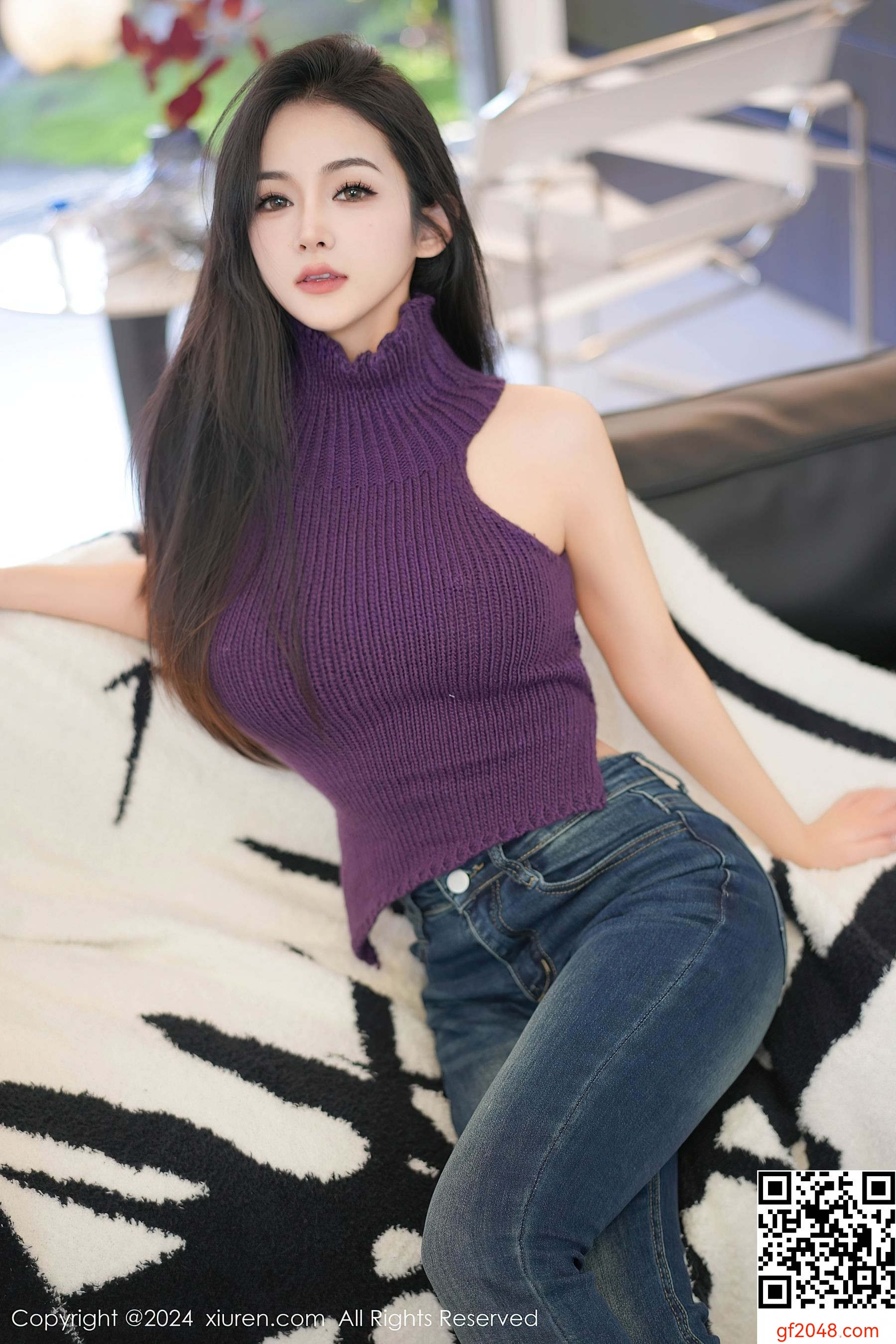 [XiuRen秀人网] No.7918 谭小灵 牛仔裤美腿