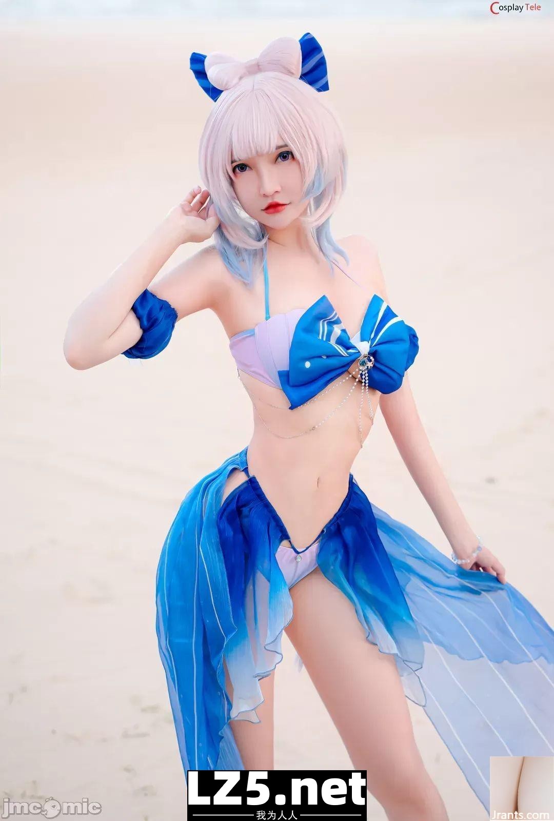 Unknown Cosplayer Kokomi Bikini (21P)