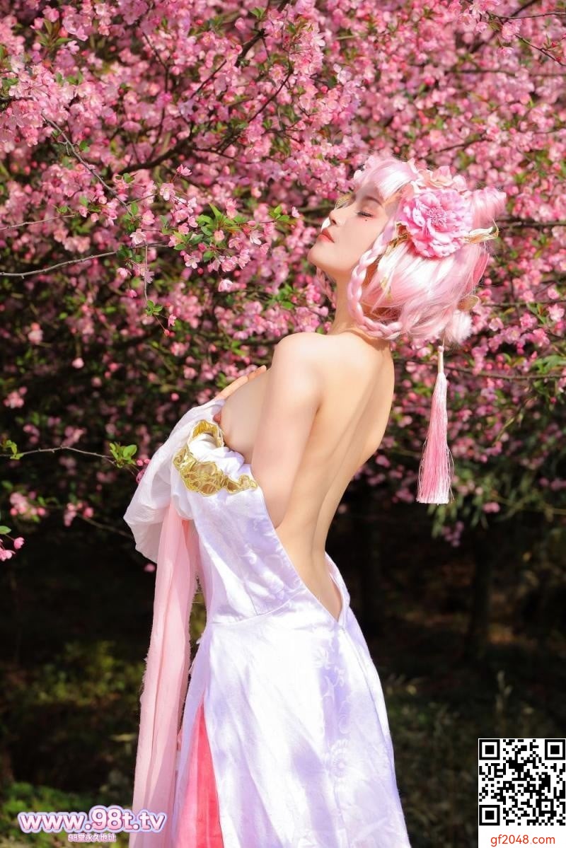 樱花树下的顶级白虎[58P]