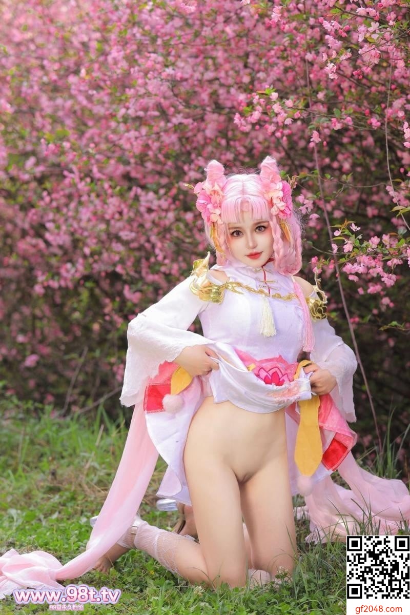 樱花树下的顶级白虎[58P]