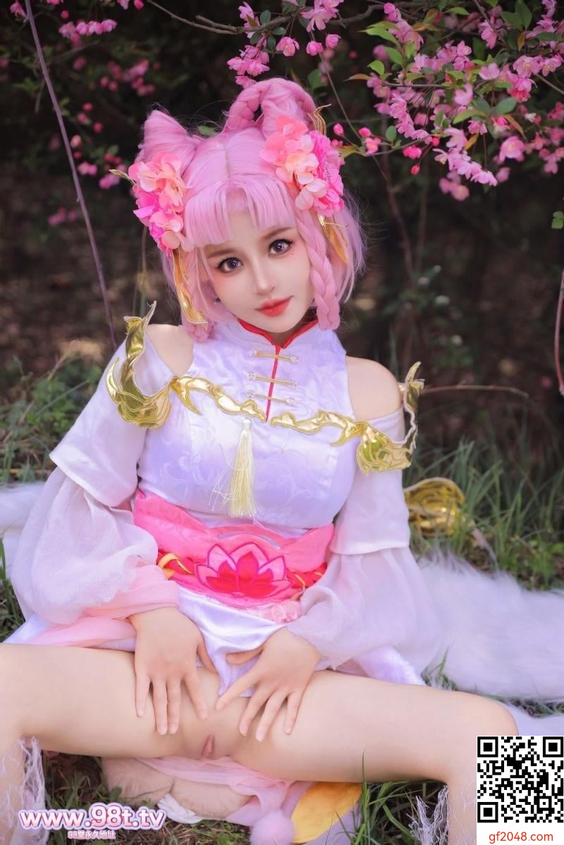 樱花树下的顶级白虎[58P]