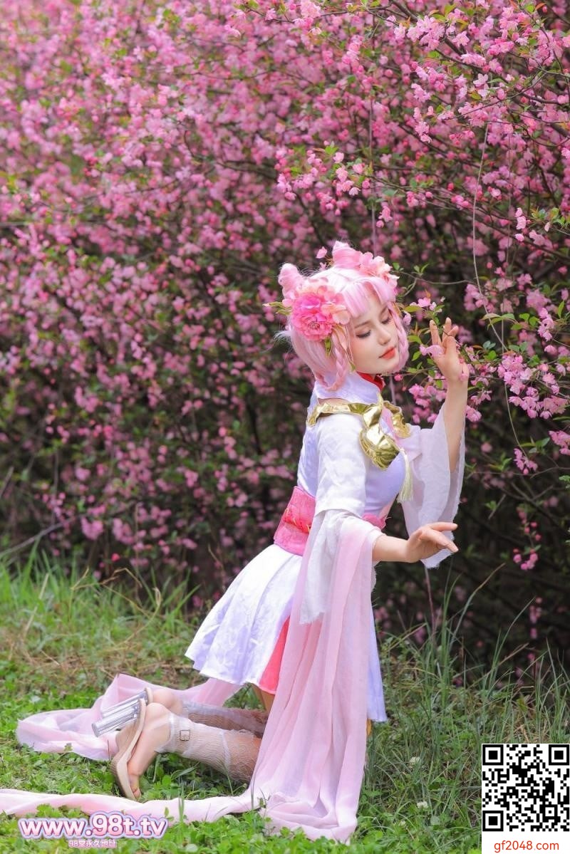 樱花树下的顶级白虎[58P]