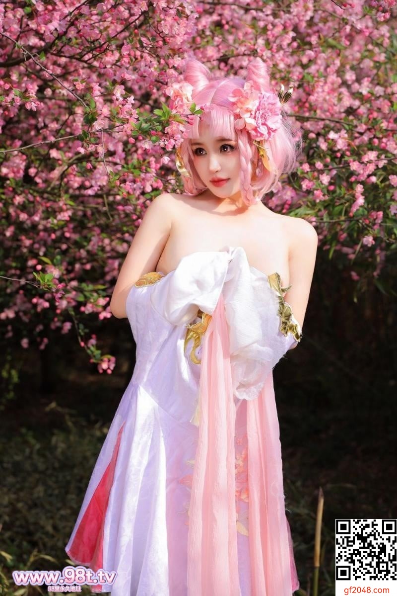 樱花树下的顶级白虎[58P]